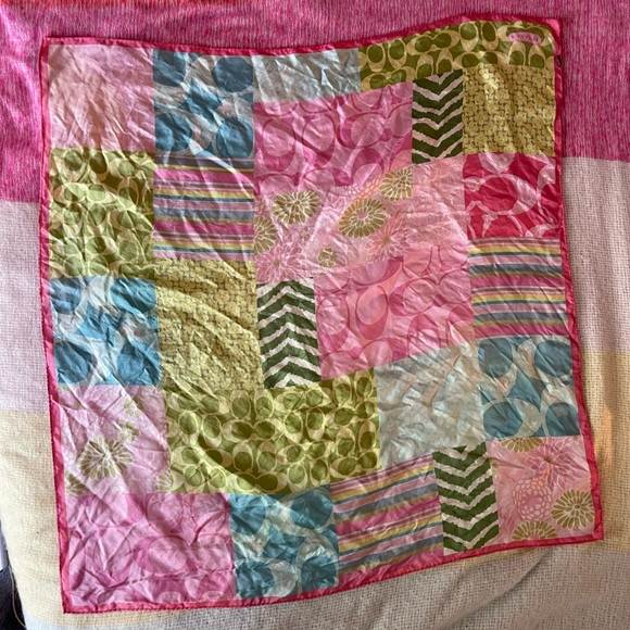 Vintage Coach Patchwork Scarve - Picture 2 of 15